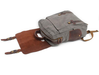 Backpacks men casual canvas vintage school bags young large capacity travel leather laptop