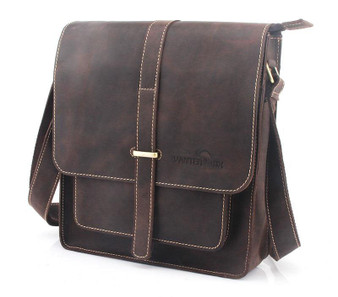 Satchel men's shoulder genuine leather casual messenger bag cowhide fashion