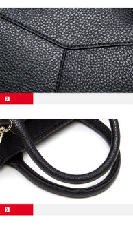 Bag women bison denim luxury handbags esigner genuine leather shoulder large cowhide tote