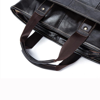 Handbags male messenger shoulder genuine leather crossbody casual totes laptop