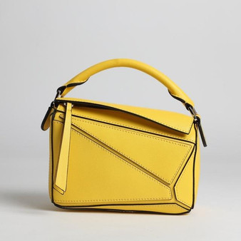 Bag women handbags genuine leather sliced geometry shoulder cross body fashion luxury