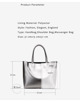 Handbags women fashion leisure shoulder sling genuine leather messenger elegant casual tote shopper bag