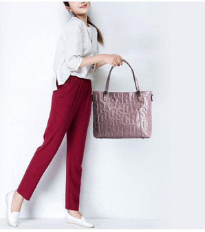 Handbag women luxury shoulder designer 100% real leather elegant crossbody messenger tote purse