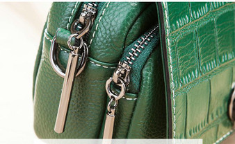 Handbags women small genuine leather shoulder luxury purses designer crocodile pattern summer