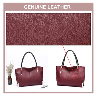 Handbags women luxury bags designer shoulder genuine leather soft big