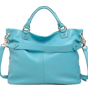 Handbag women fashion real leather tote soft genuine hobo casual shoulder messenger purse
