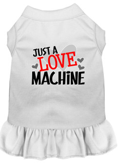 Love Machine Screen Print Dog Dress