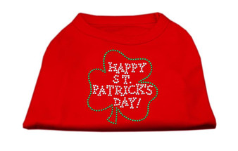 Happy St. Patrick's Day Rhinestone Shirts Red