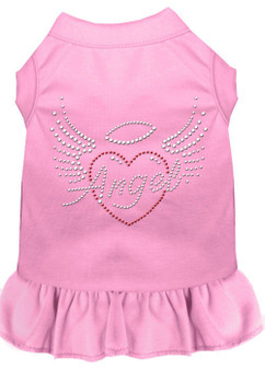 Angel Heart Rhinestone Dress Light Pink