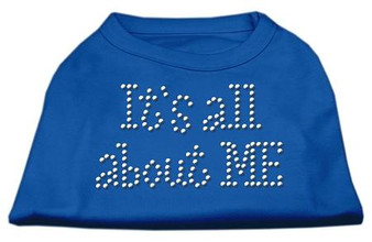 It's All About Me Rhinestone Shirts Blue