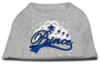 I'm A Prince Screen Print Shirts Grey