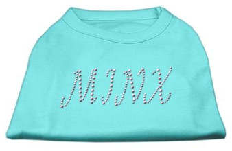 Minx Rhinestone Shirts Aqua