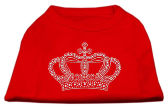 Rhinestone Crown Shirts Red