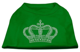 Rhinestone Crown Shirts Emerald Green