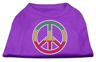 Rasta Peace Sign Shirts Purple