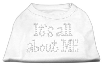 It's All About Me Rhinestone Shirts White