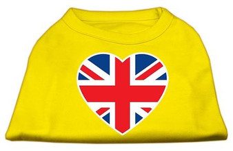 British Flag Heart Screen Print Shirt