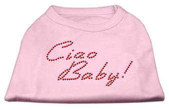 Ciao Baby Rhinestone Shirts Light Pink