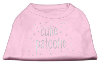 Cutie Patootie Rhinestone Shirts Light Pink