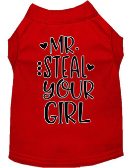 Mr. Steal Your Girl Screen Print Dog Shirt