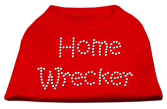 Home Wrecker Rhinestone Shirts Red