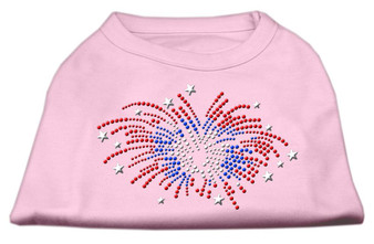 Fireworks Rhinestone Shirt Light Pink