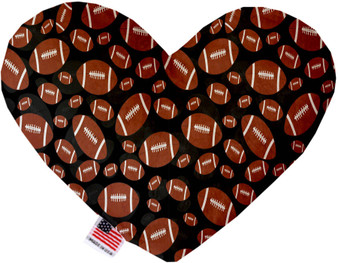 Footballs Inch Canvas Heart Dog Toy