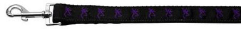 Purple Deer Nylon Ribbon Dog Collars 1 Wide Leash