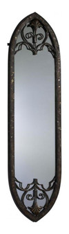 Rust and Black Accents 52.25in. Morrison Mirror - Style: 7314026