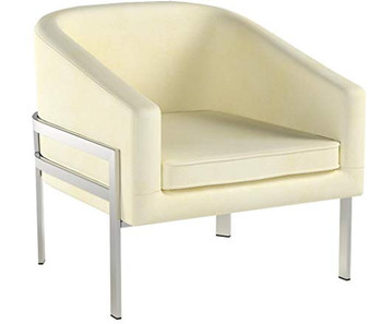 Coaster Home Furnishings Upholstered Accent Chair Cream and Chrome
