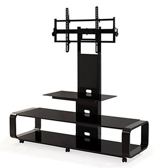 TransDeco TV Stand for 35-85" TV, Black