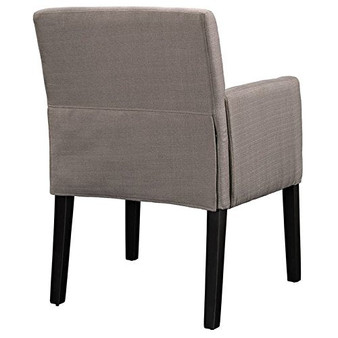 Hawthorne Collections Farmhouse Design Upholstered Fabric Accent/Dining Chair in Gray (Set of 2)