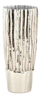 Nickel Sardinia 18 Inch Tall Aluminum Vase Made in India - Style: 7646476