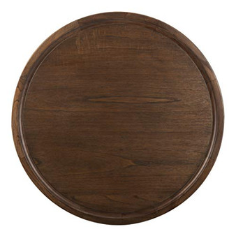 Safavieh Home Devin Dark Oak Pedestal Round Coffee Table