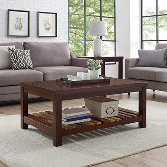 Naomi Home Gallaway Tables - Set of 3 - Coffee Table & Side Tables Espresso/Natural