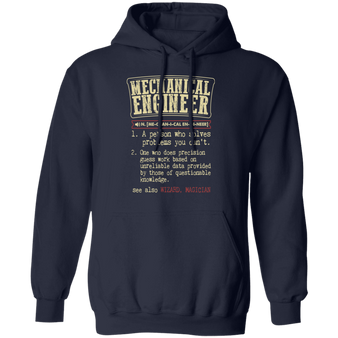 Mechanical Engineer Funny Dictionary Hoodie