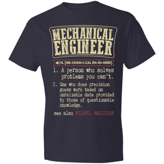 Mechanical Engineer Funny Dictionary T-shirt