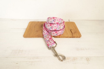 Lovely PINK FLOWER dog collars and leashes set 5 sizes