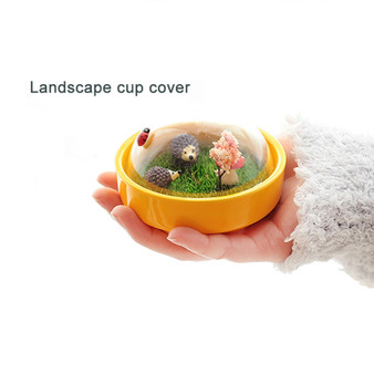 Creative Cartoon Animal Micro Landscape Milk Ceramic Cup and Coffee Mug