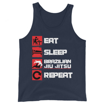 Eat, Sleep, Jiu Jitsu, Repeat - Unisex Tank Top