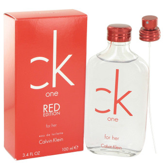 CK One Red by Calvin Klein Eau De Toilette Spray 3.4 oz (Women)