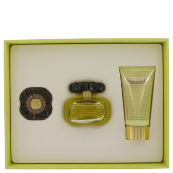 Covet by Sarah Jessica Parker Gift Set -- 3.4 oz Eau De Parfum Spray + 2.5 oz Body Loiton + Perfume Compact (Women)