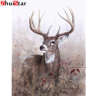 DIY 5D Diamond Painting Mosaic animal deer Handmade Diamond Cross stitch Set Diamond Embroidery home decoration XY1