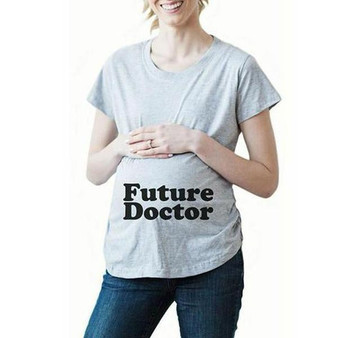 Pregnant Women Printed Loose Short-Sleeved T-Shirt