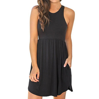 Summer sleeveless mini dress