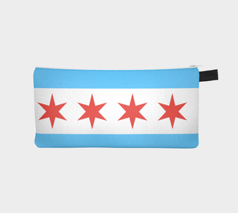 Chicago Flag Pencil Case
