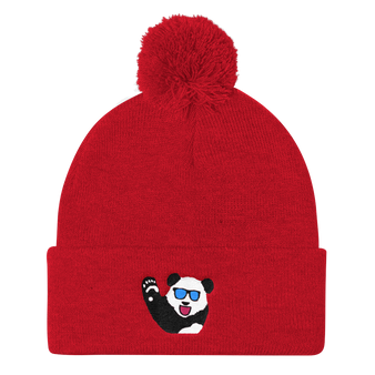 Pandy Pom Pom Knit Cap