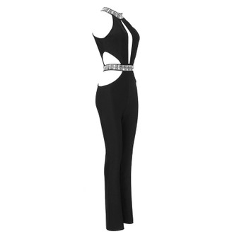 GIOVANNA - FLATTERING BANDAGE JUMPSUIT