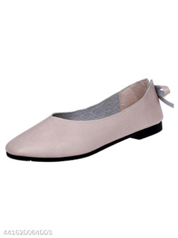 Plain Flat Round Toe Casual Date Office Flat & Loafers
