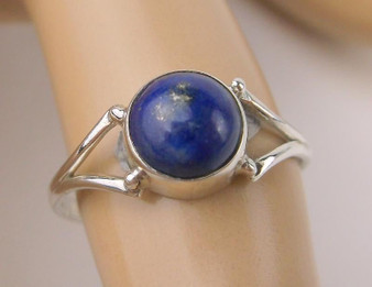 New Sterling Silver Lapis Lazuli Ring Size 7